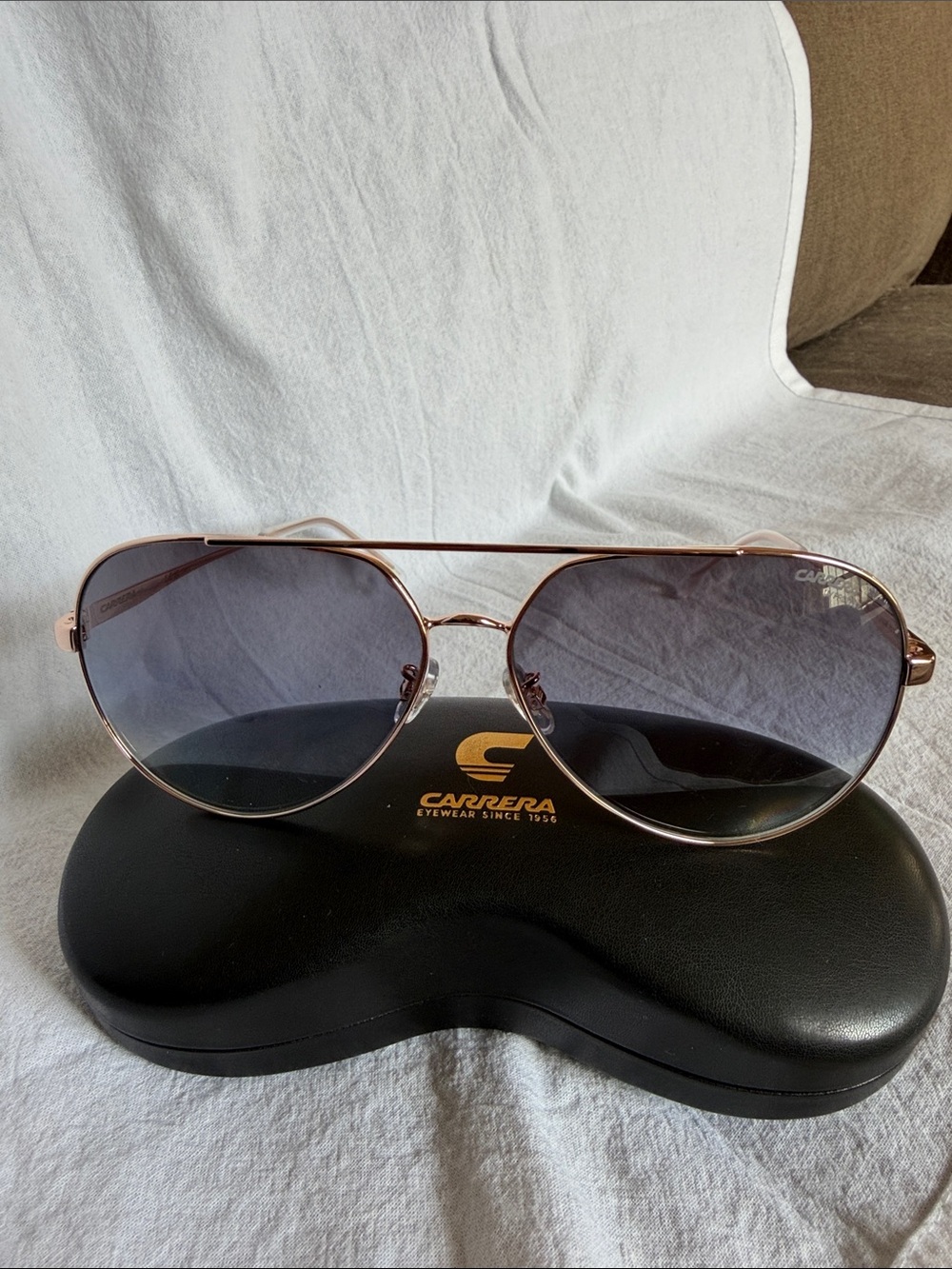Brand New!Carrera 3005/S LKS/GB Gold Blue Aviator Sunglasses